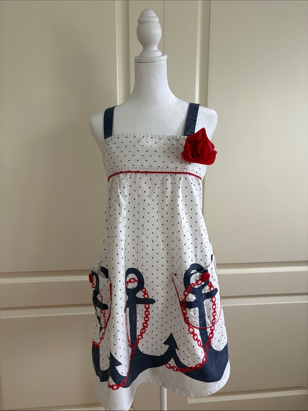 Vintage JESSIE STEELE Nautical Apron
